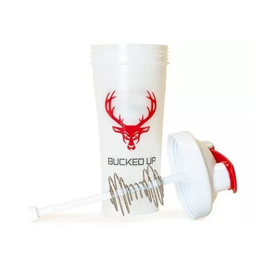 BUCKED UP PERFECT SHAKER 28 ONZAS WHITE-RED