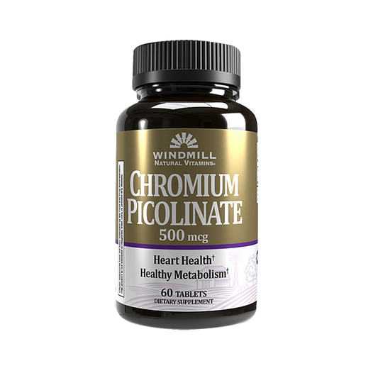 CHROMIUM PICOLINATE 500MG 60 CAPSULAS